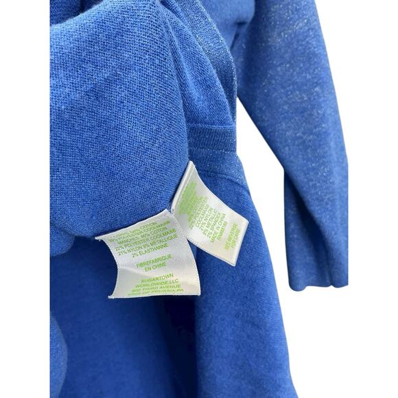 Lilly Pulitzer | Cobo Blue Pull Over Boatneck Oversized Sweater With Pockets | S - Picture 9 of 16